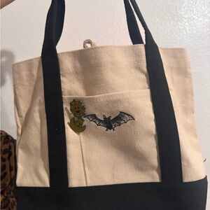 Spirit Halloween Canvas Tote Bag with Halloween Design